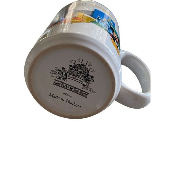 Vintage Walt Disney World GRANDPA Coffee Mug Mickey Pluto Donald Goofy - Picture 3 of 6